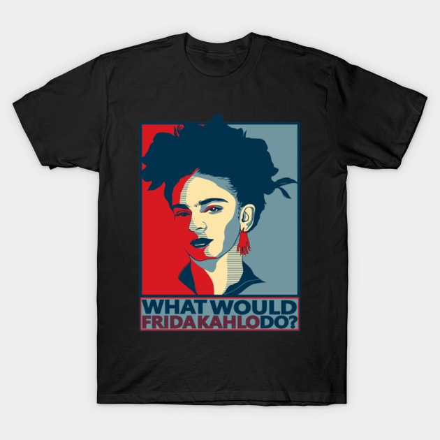 Frida Kahlo Surrealistic Strokes T-Shirt by Josephine7